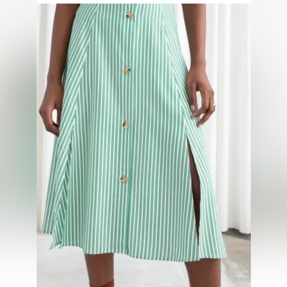 Stockholm Atelier Green & White Skirt - Picture 2 of 10